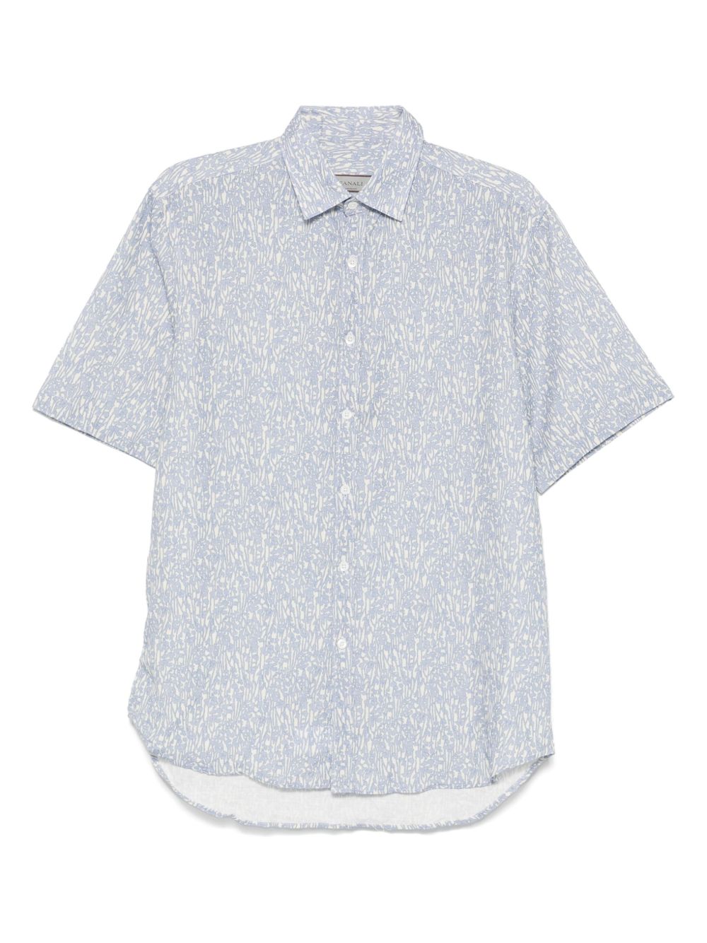Canali printed shirt - Blue