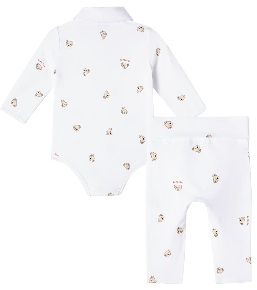 Baby logo bodysuit and leggings set