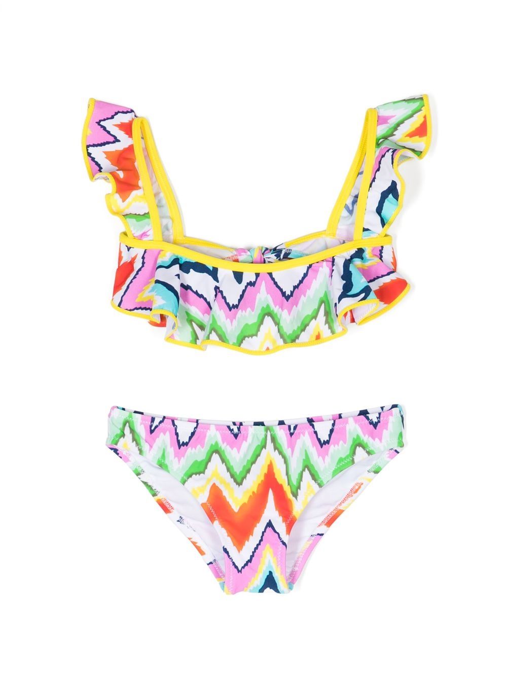 Akeno zigzag print bikini set - Multicolour