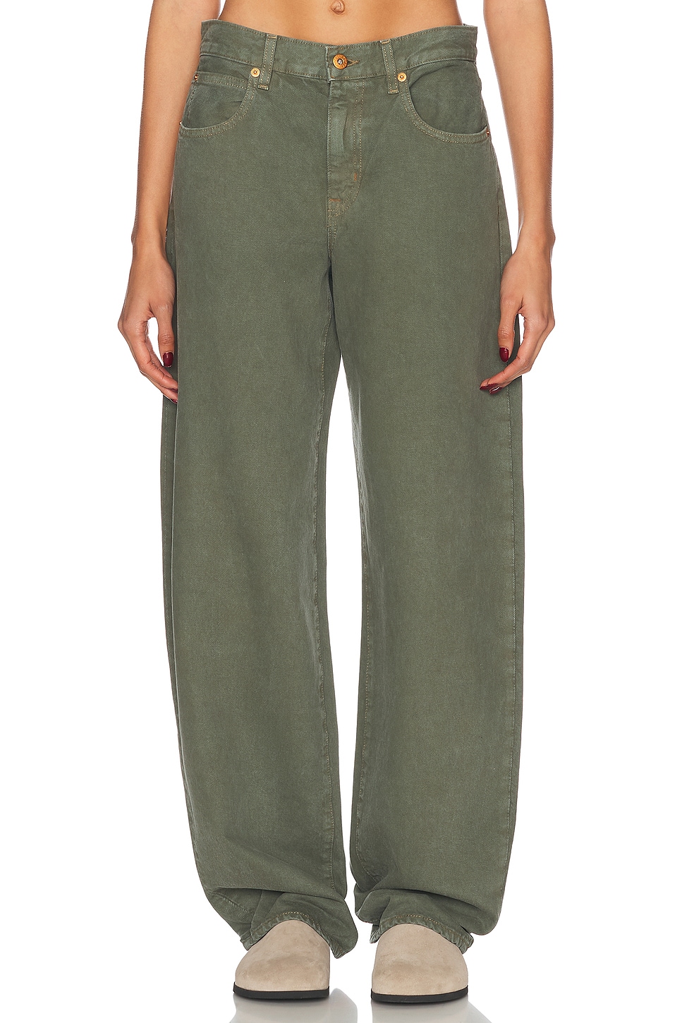 SLVRLAKE Tess Long Jeans in Brown.  23. Also in 24, 25, 26, 27, 28, 29, 30