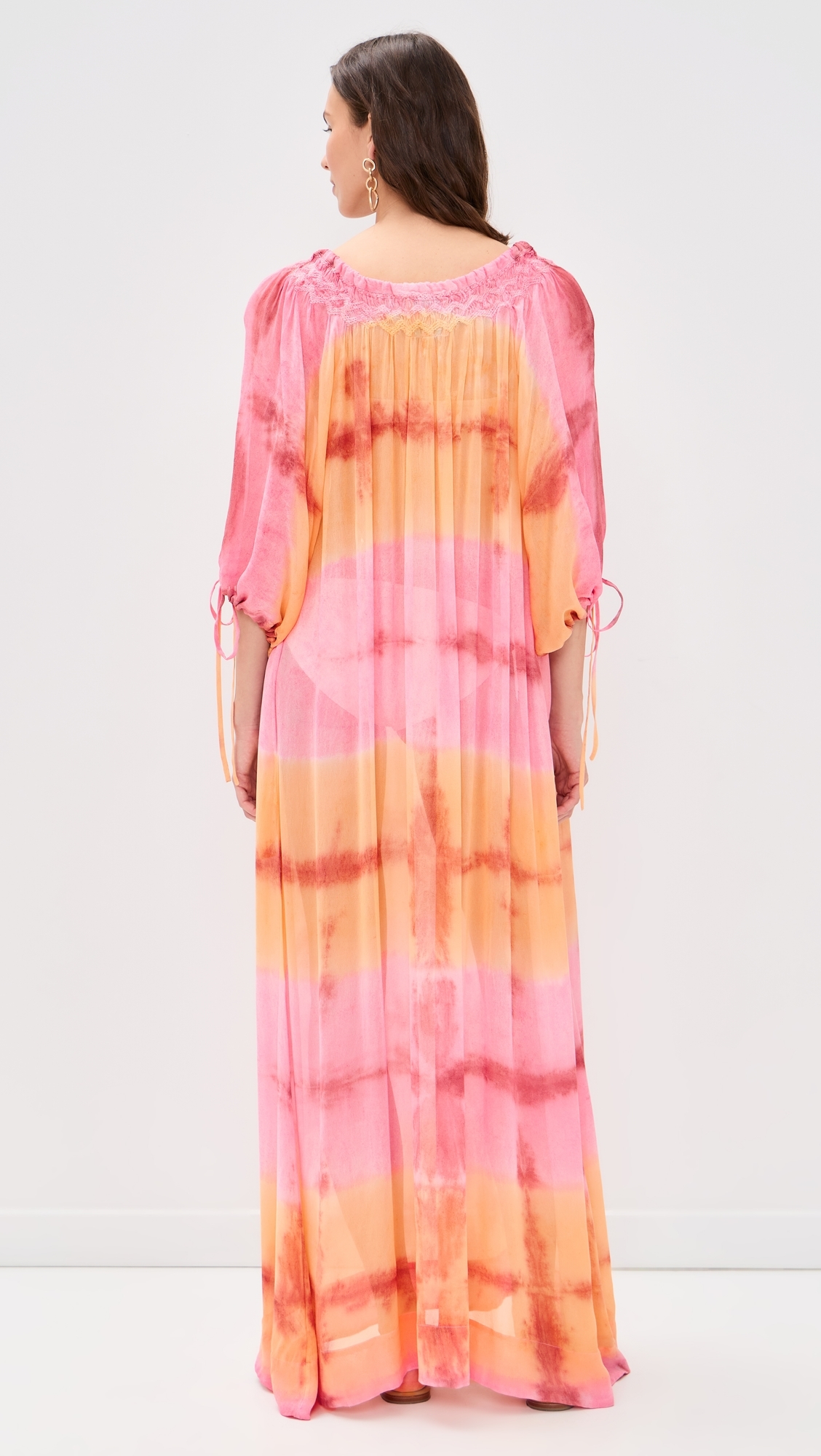 Delray Maxi Dress Bromeliad Hand Dye One Size