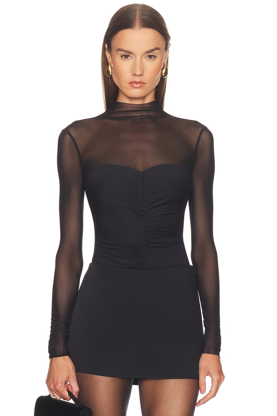 SEROYA Fede Bodysuit in Black - Black. XS also in L, M