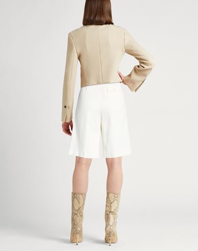 Woman Shorts & Bermuda Shorts White Size 2 Cotton, Silk