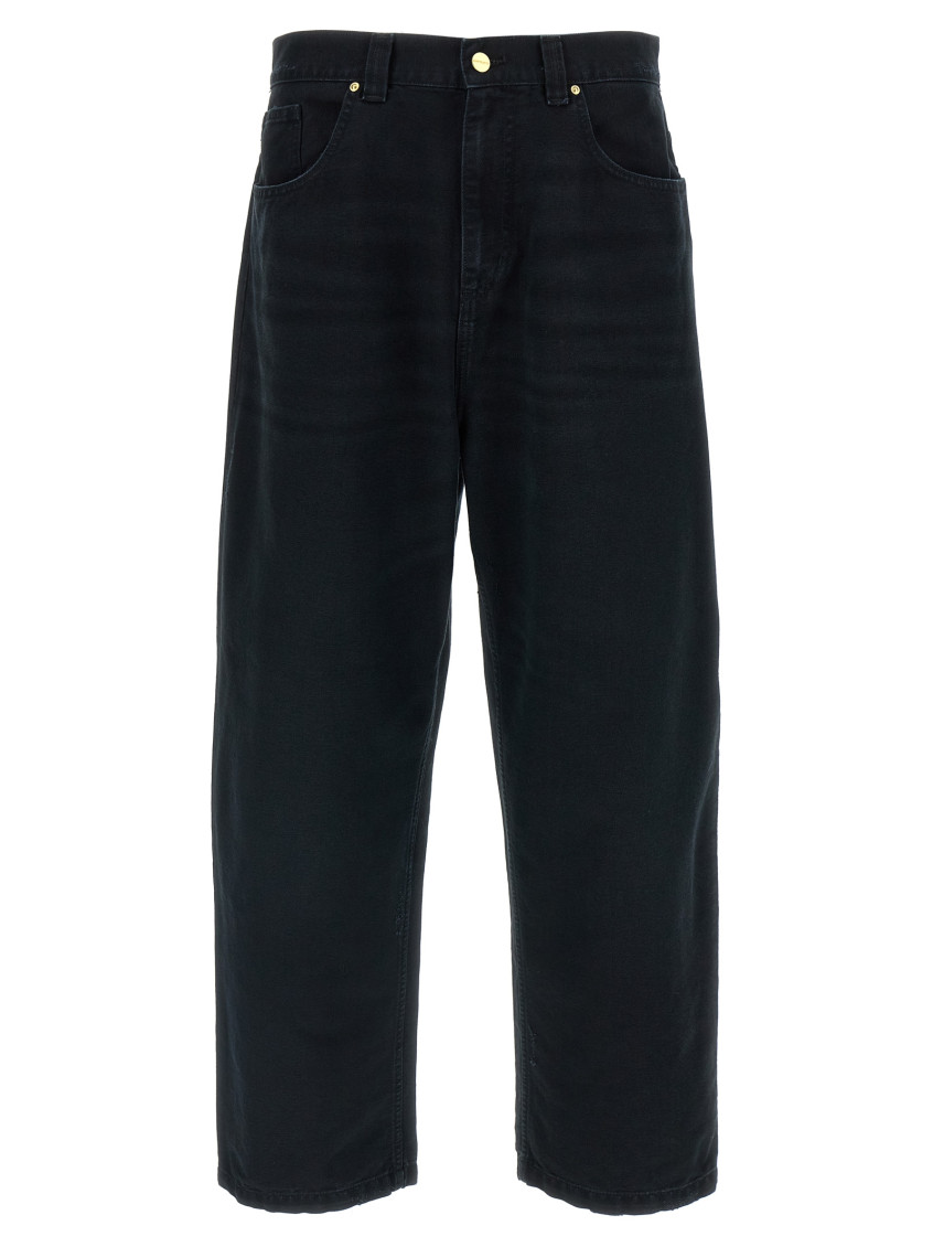 Brandon Pant Organic Cotton Dearborn Canvas Trousers Black