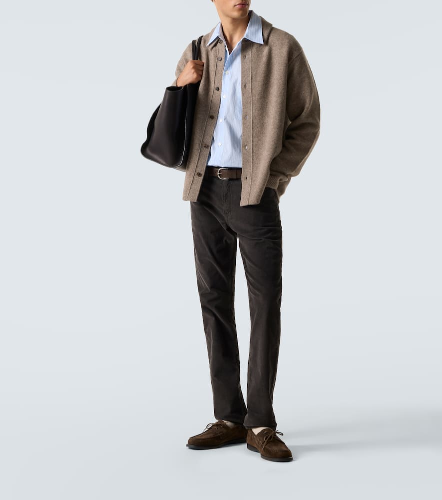 L'Homme Slim cotton corduroy slim pants