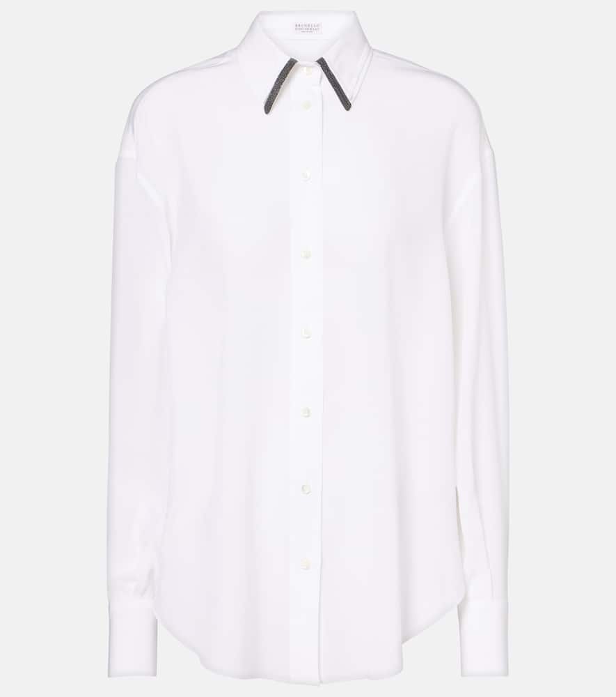 Silk satin shirt