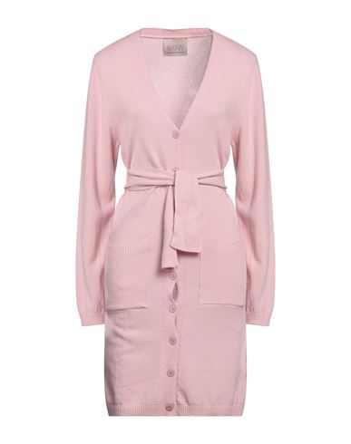 N. o.w. Andrea Rosati Cashmere Woman Cardigan Pink Size S Cashmere, Viscose, Wool, Polyamide