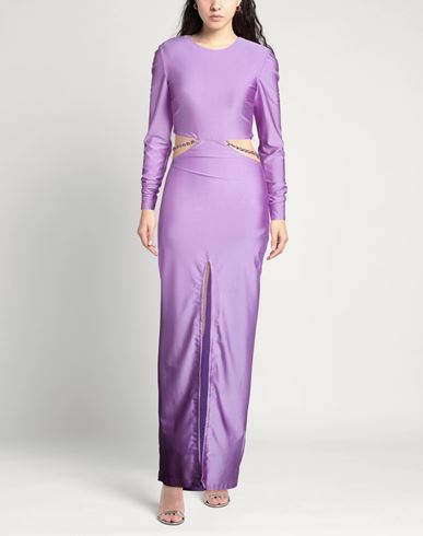 Woman Maxi dress Lilac Size 4 Polyamide, Elastane
