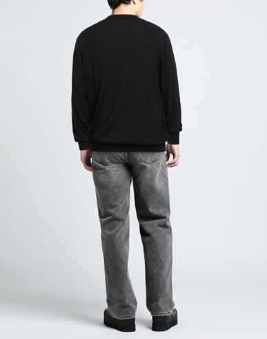 Per Anteprima Man Sweater Black Size 48 Virgin Wool