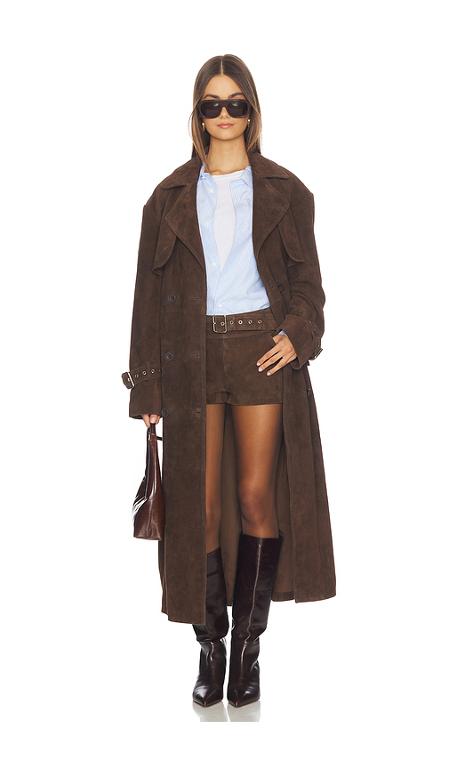 OW Collection TRENCHCOAT ZADE in Brown. Größe M. Also in