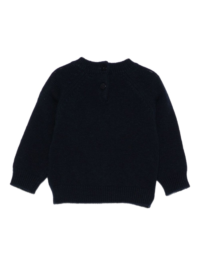 Baby Girl Navy Blue Graphic Sweater