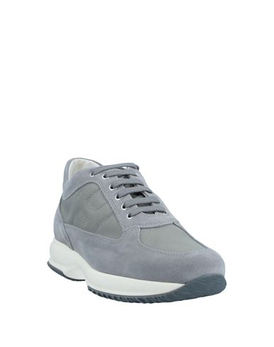 Interactive Man Sneakers Grey Size 11 Soft Leather, Textile fibers