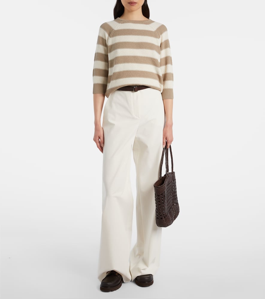 Ellisse striped cotton sweater