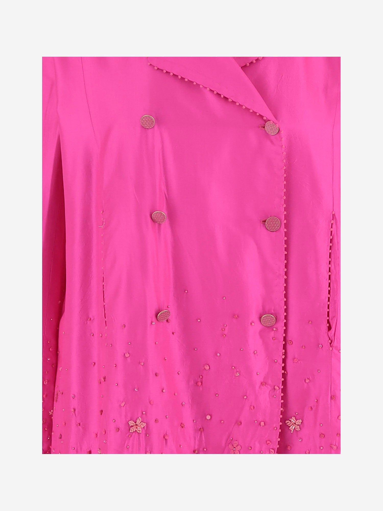 Veste en soie à double boutonnage Pero