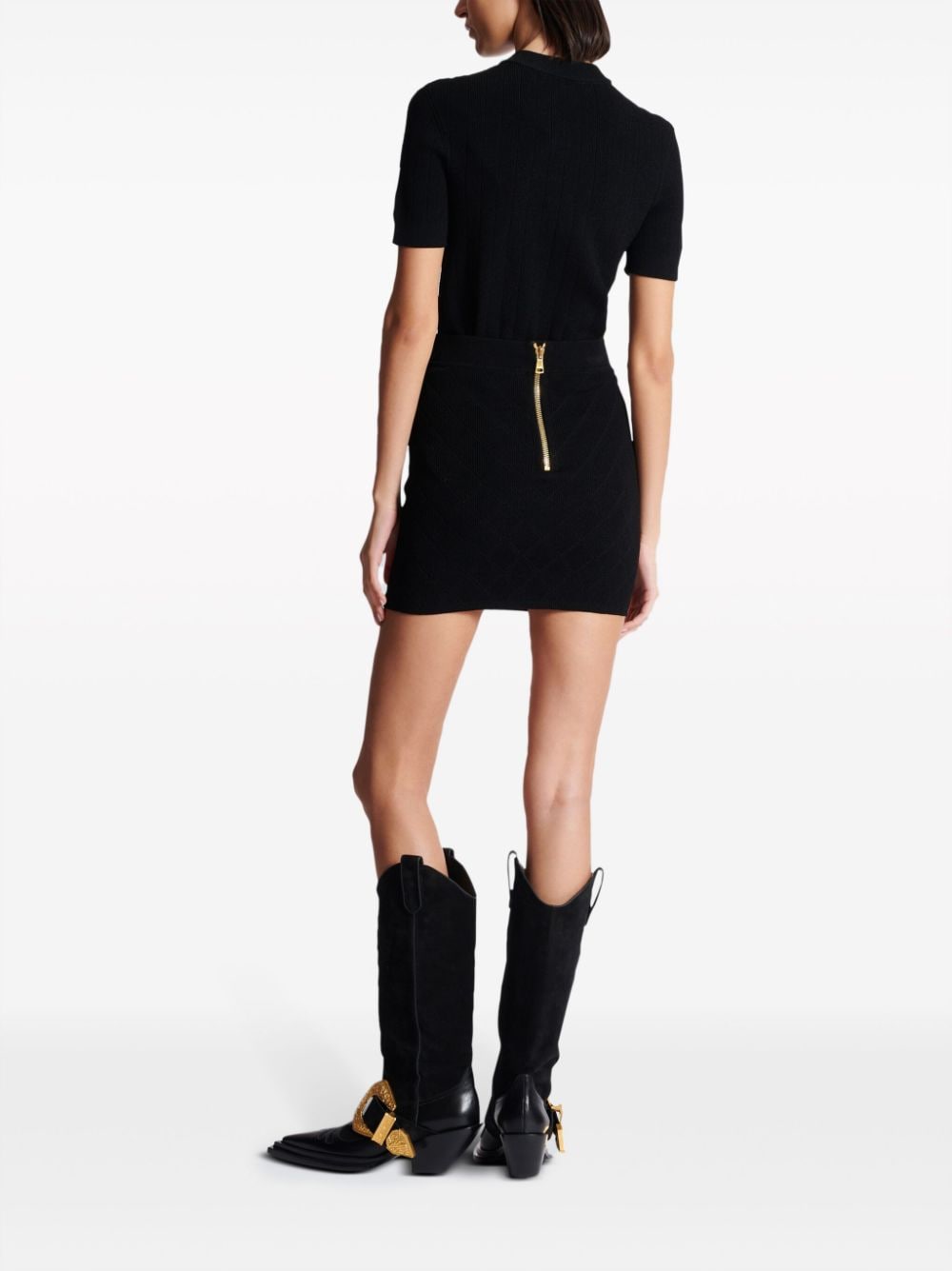 6 Btn Mini Skirt