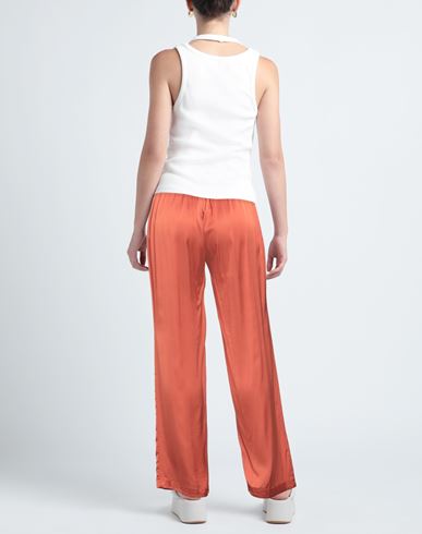 Woman Pants Rust Size 8 Viscose, Elastane
