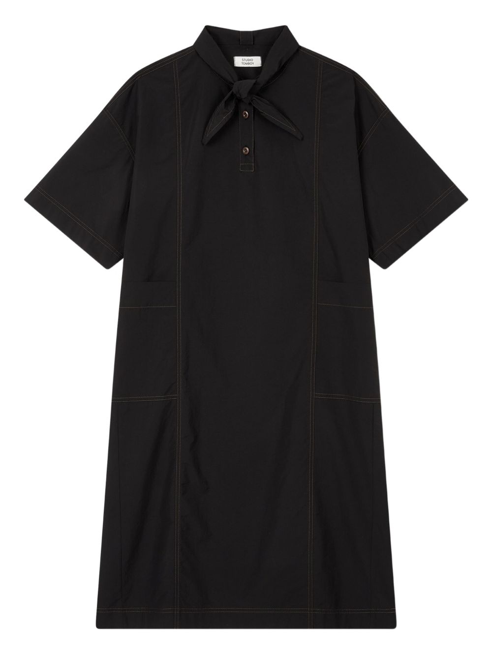 Collared dress - Black