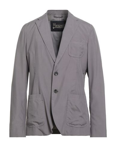Man Blazer Grey Size 40 Viscose, Polyester