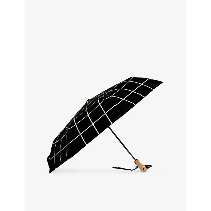 Compact Duck Grid-Pattern Umbrella