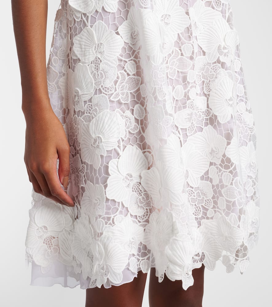 Floral guipure lace minidress
