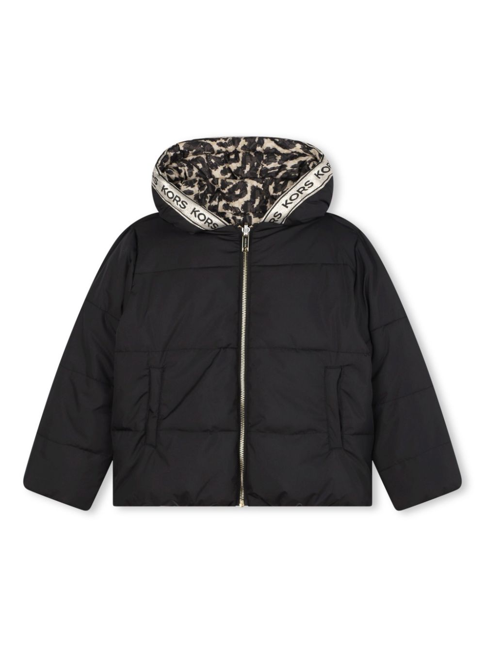 Reversible puffer jacket - Black