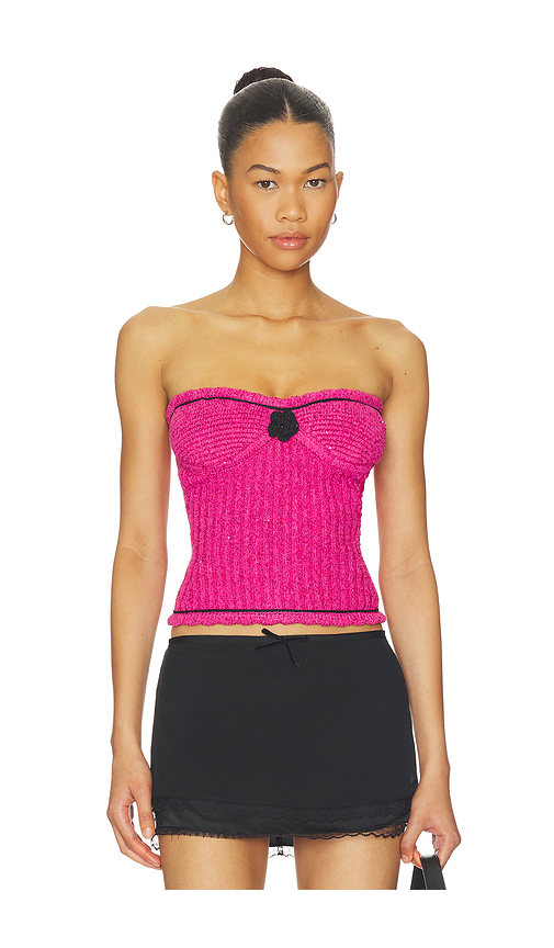 ASTA RESORT Colette Corset in Pink. S. Also in XS, M