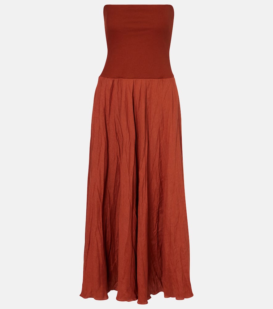 Light And Sound linen-blend maxi dress