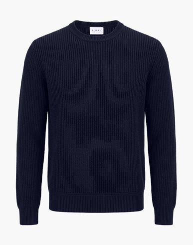 Man Sweater Midnight blue Size M Acrylic, Wool