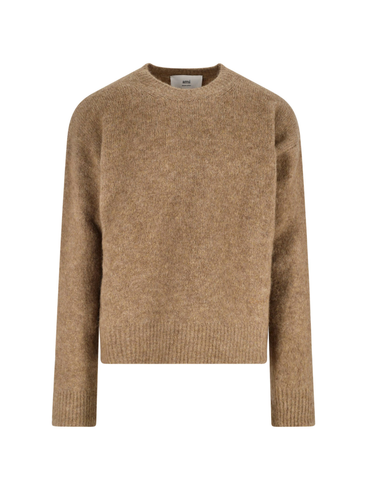 Alpaca-Wool Blend Crewneck Sweater for Men