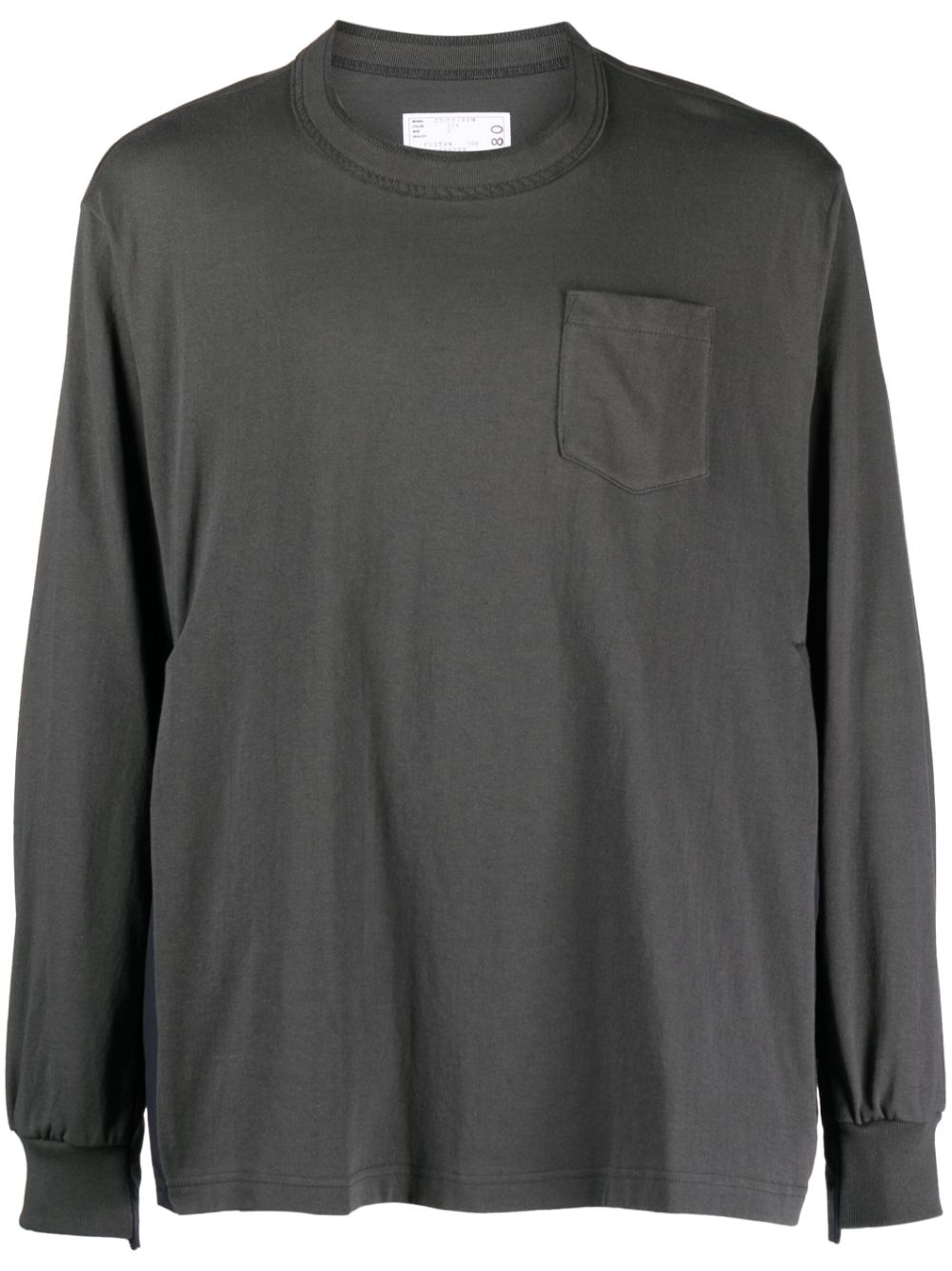Patch-pocket knit jumper - Black