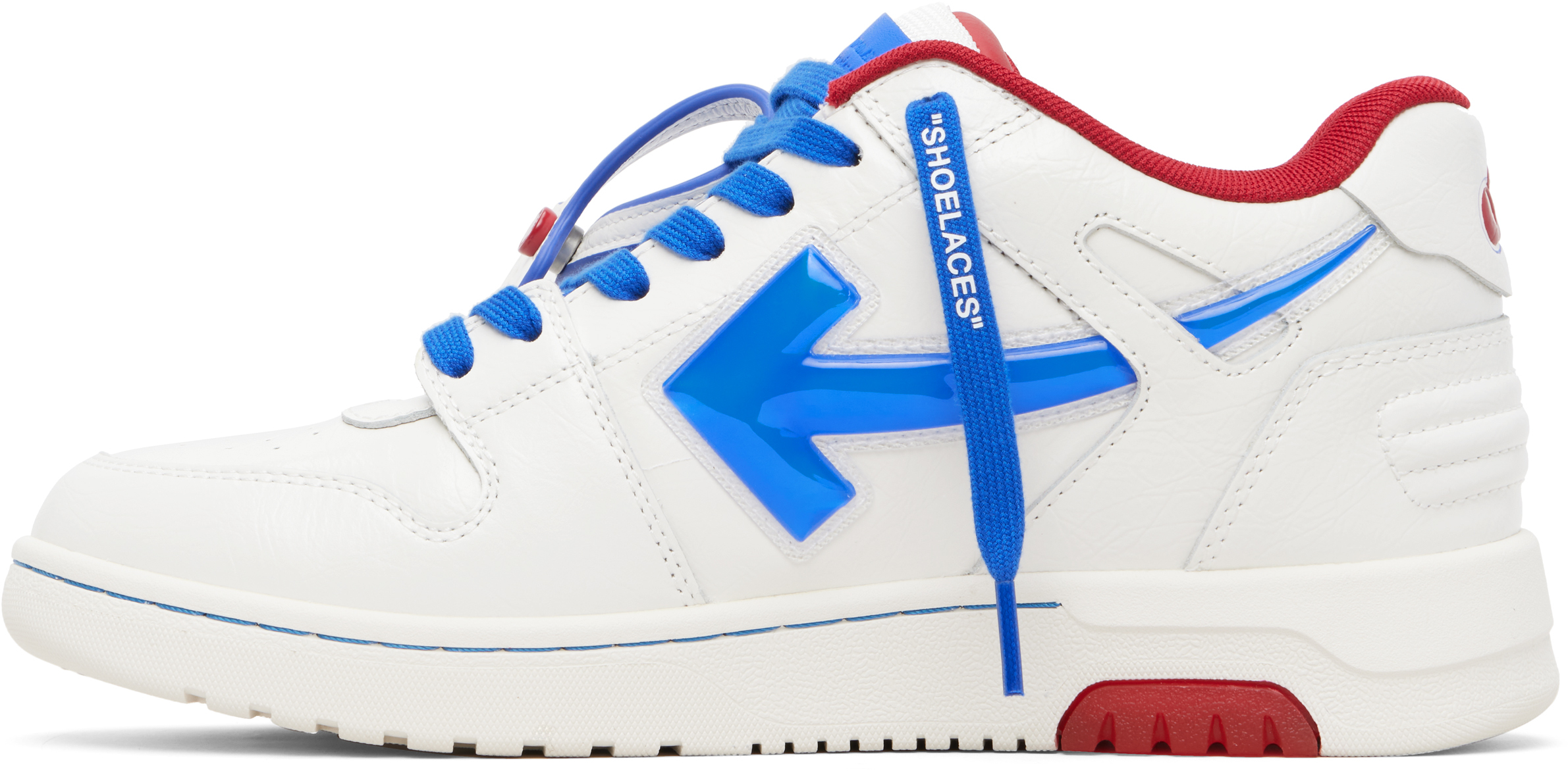 White Out Of Office Bubble Arrow Sneakers