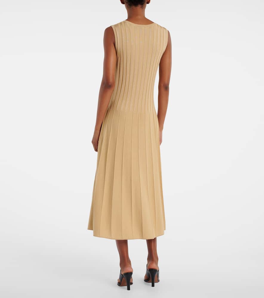 Pleated midi dress