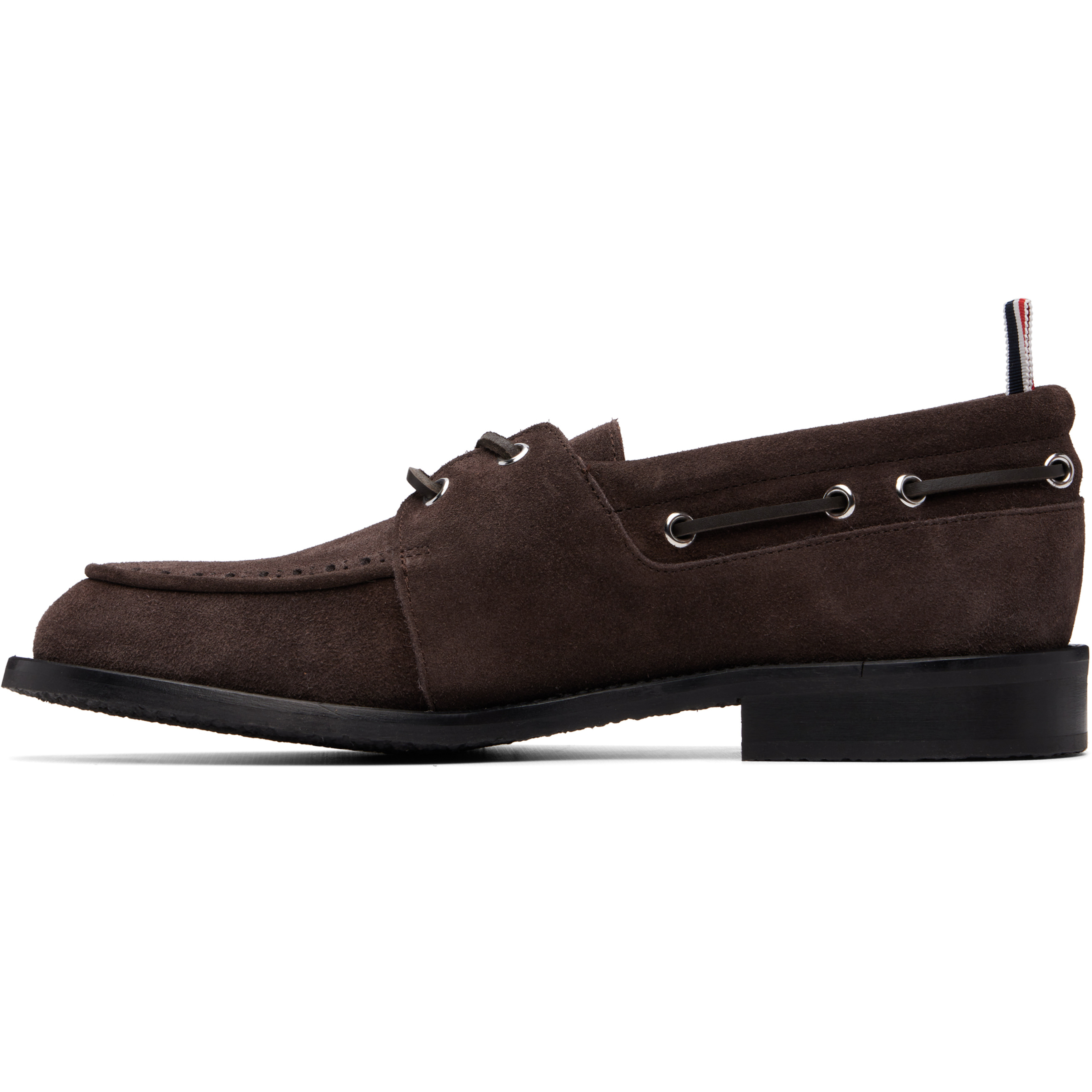 Brown Calf Suede Boat Shoes