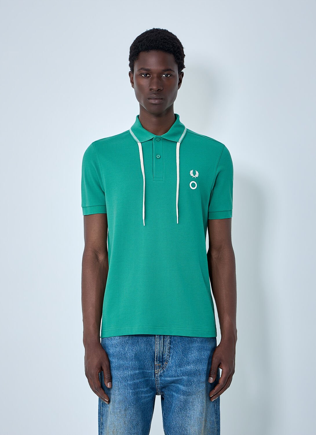 Polo Shirt With Embroidered Detailing