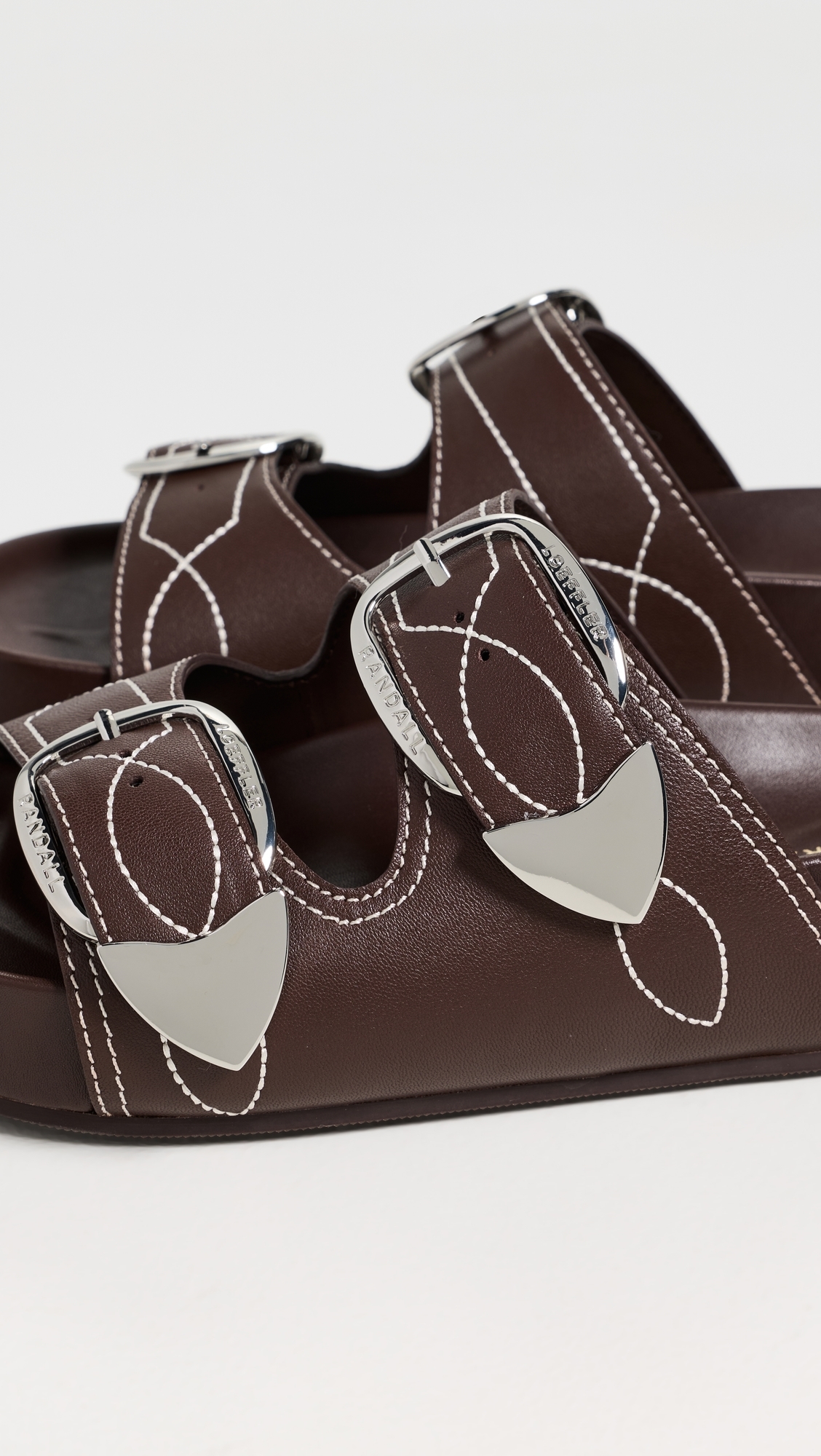 Nico Two Strap Sandals Espresso/Cream