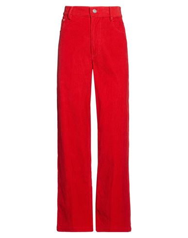 Woman Pants Red Size 2 Cotton