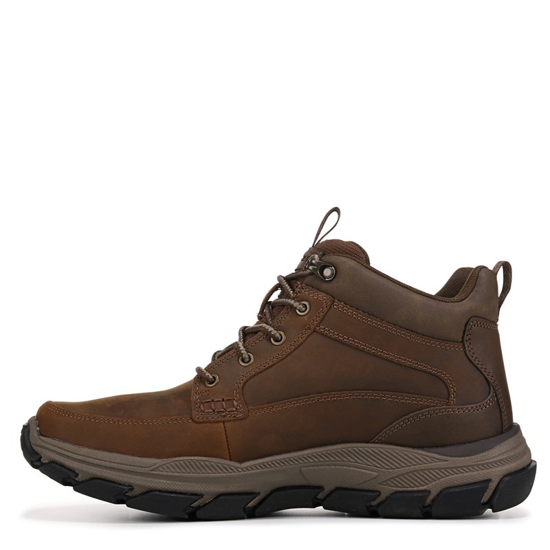 Men's Boswell Water-Repellent Lace Up Boots (Dark Brown)