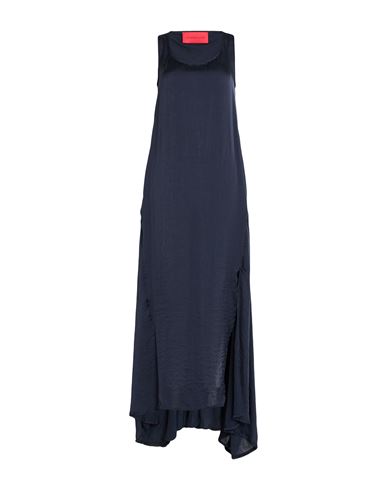 Woman Maxi dress Midnight blue Size 4 Polyester