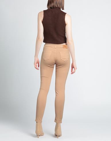 Woman Jeans Camel Size 28 Cotton, Elastane