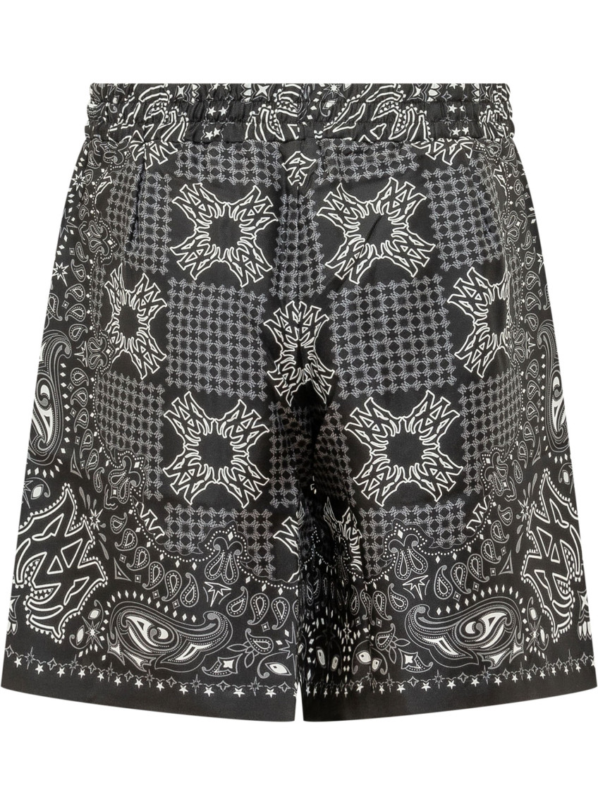 Bandana-print Drawstring Shorts