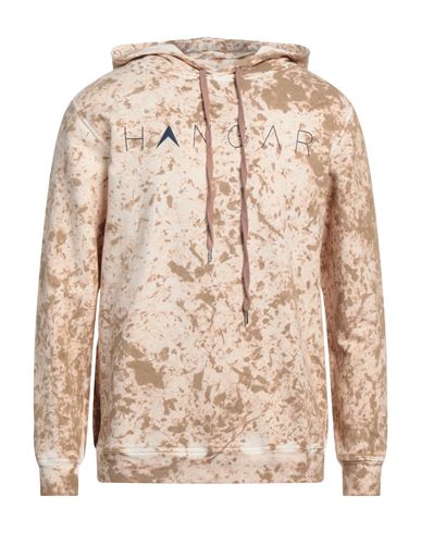 Man Sweatshirt Beige Size M Cotton