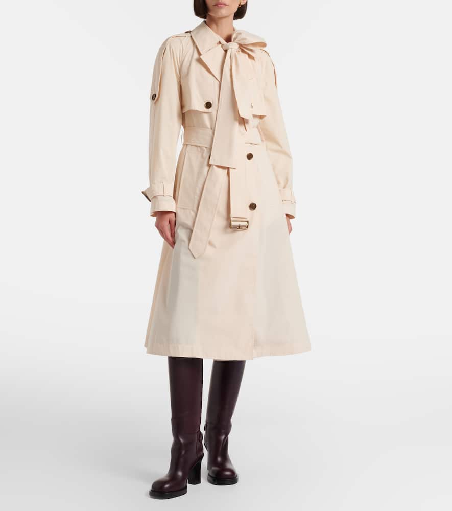Belted trench coat
