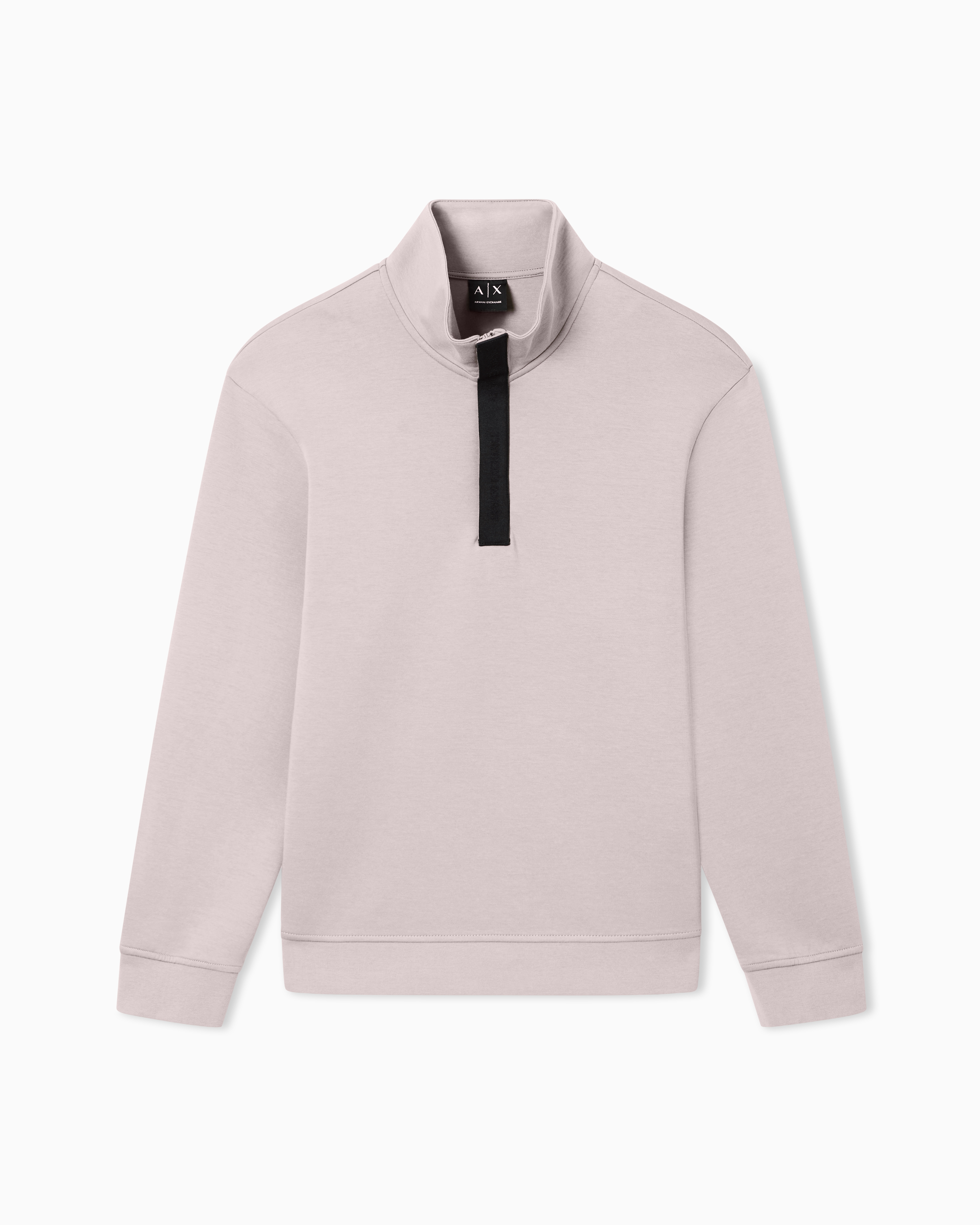 High-neck sweatshirt with zip