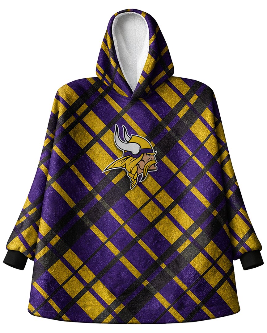 Minnesota Vikings Nfl Team Hooded Sherpa Blanket