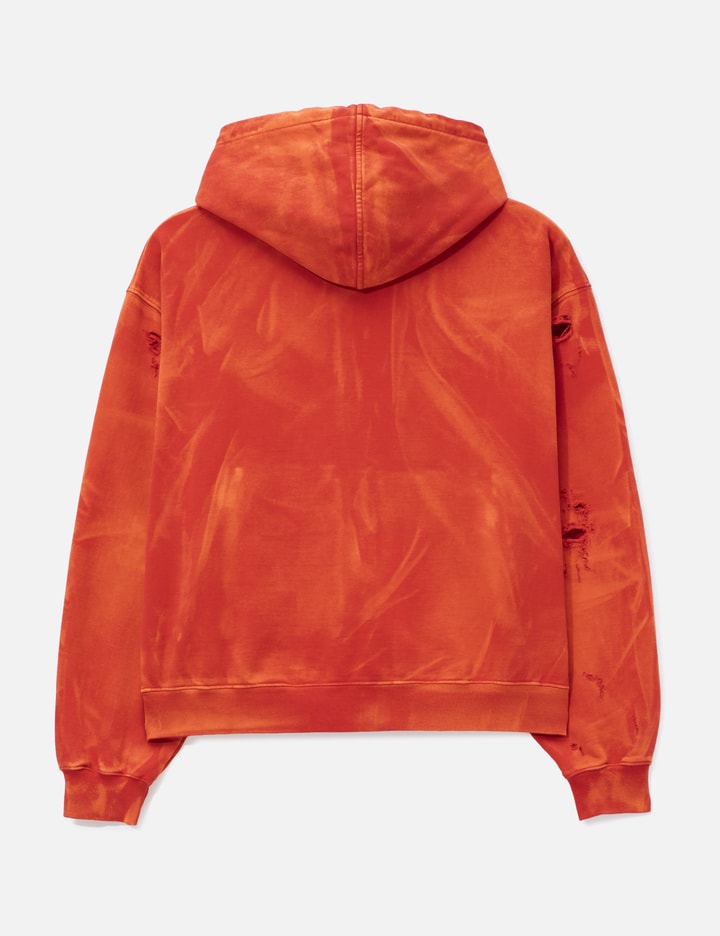 Two Tone Washed Zip-Up Hoodie