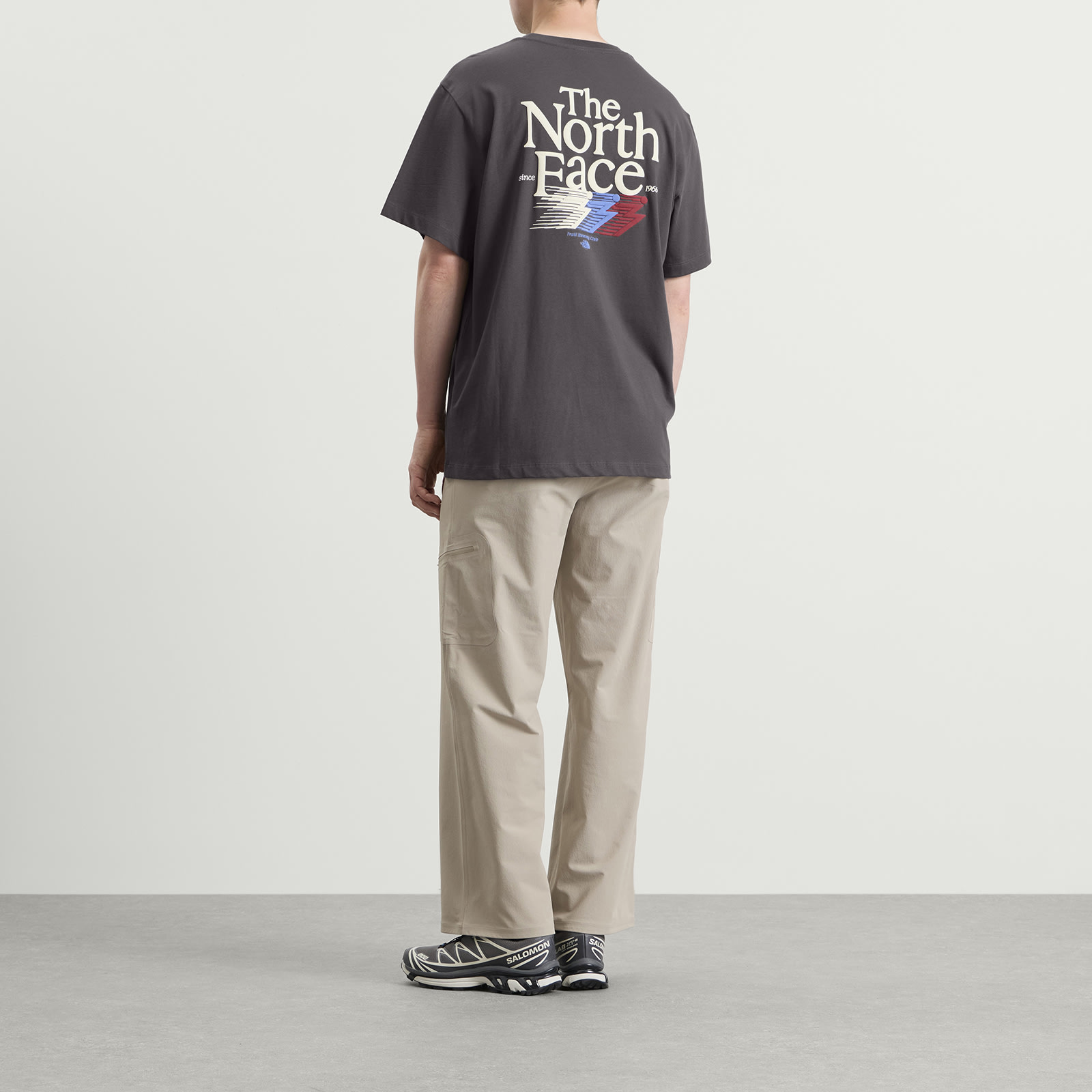 Men's Retro Trail Relaxed T-Shirt Anthracite Grey