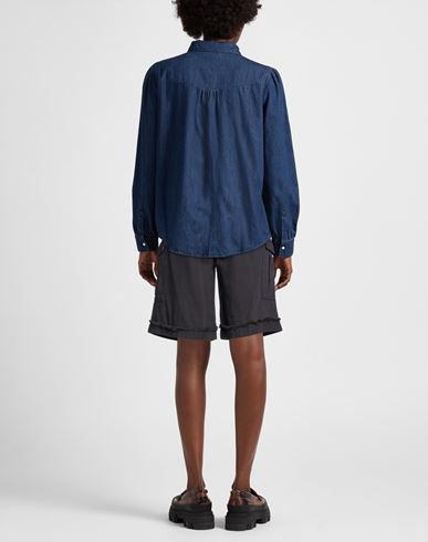 Woman Shorts & Bermuda Shorts Charcoal Size S Cotton