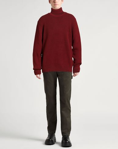 Man Turtleneck Red Size XXL Acrylic, Wool