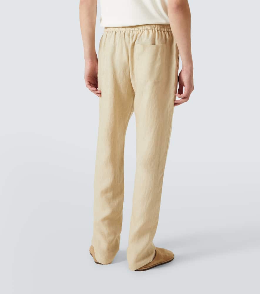 Linen straight pants