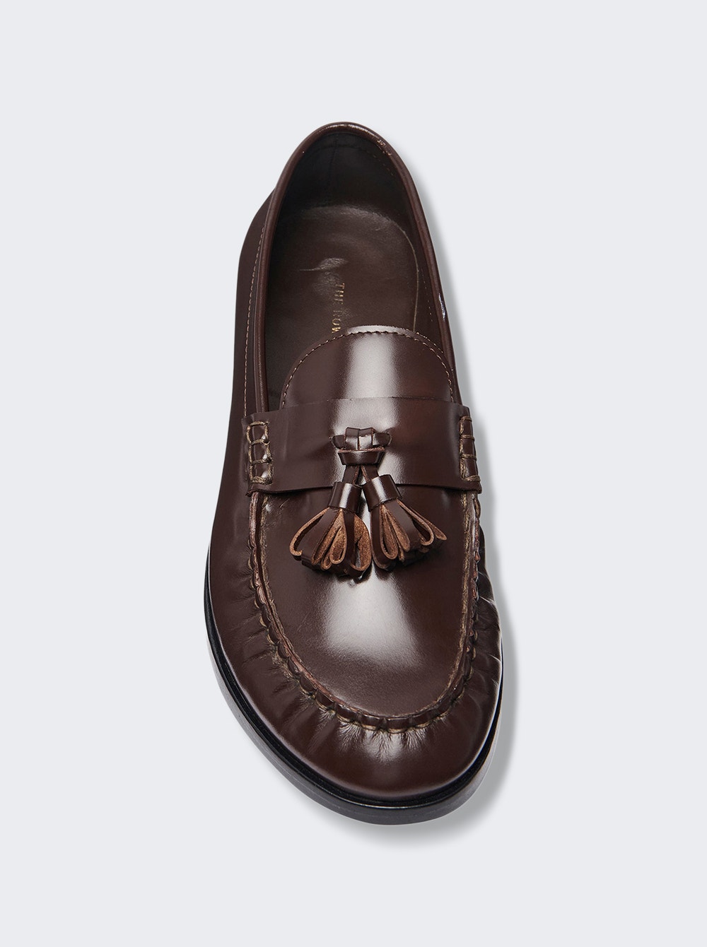 Tassel-detail leather loafers - Black